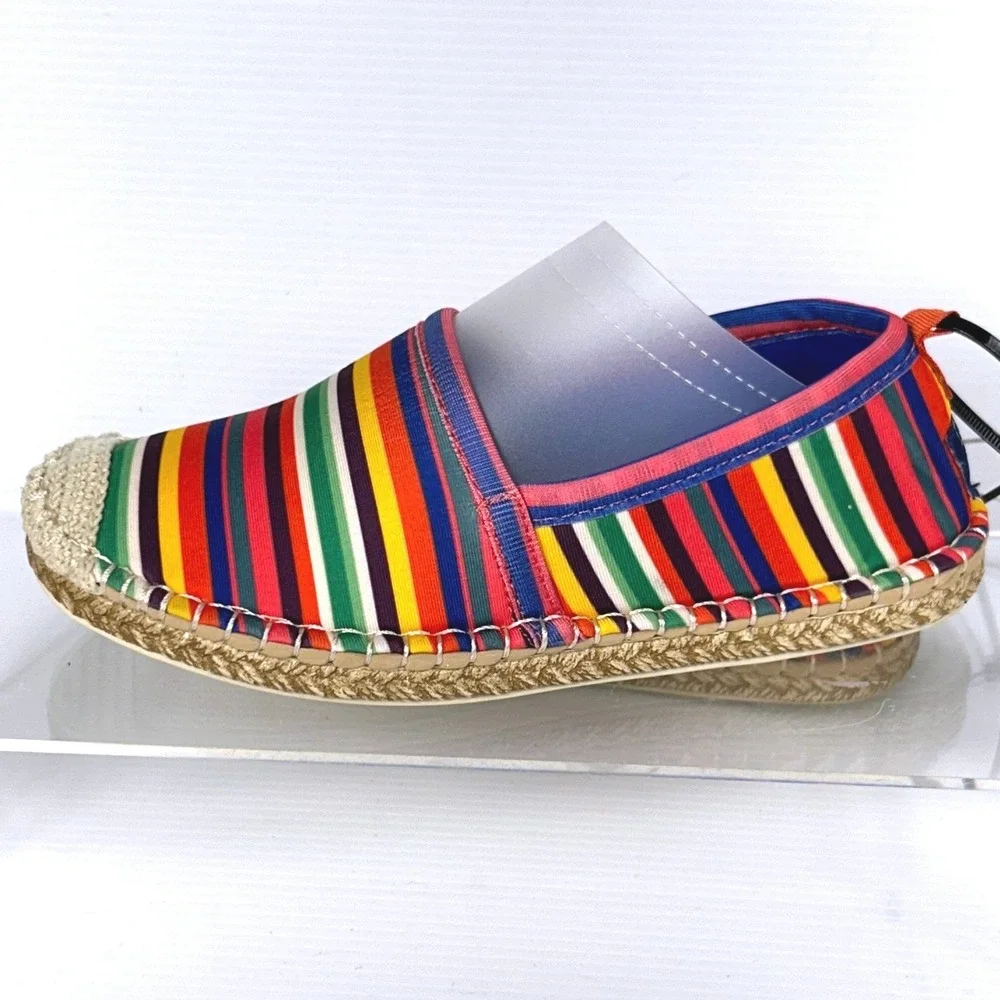 Seastar Beachwear Girls Size 1 Flats Espadrille Water Shoe NEW Candy Stripe $125